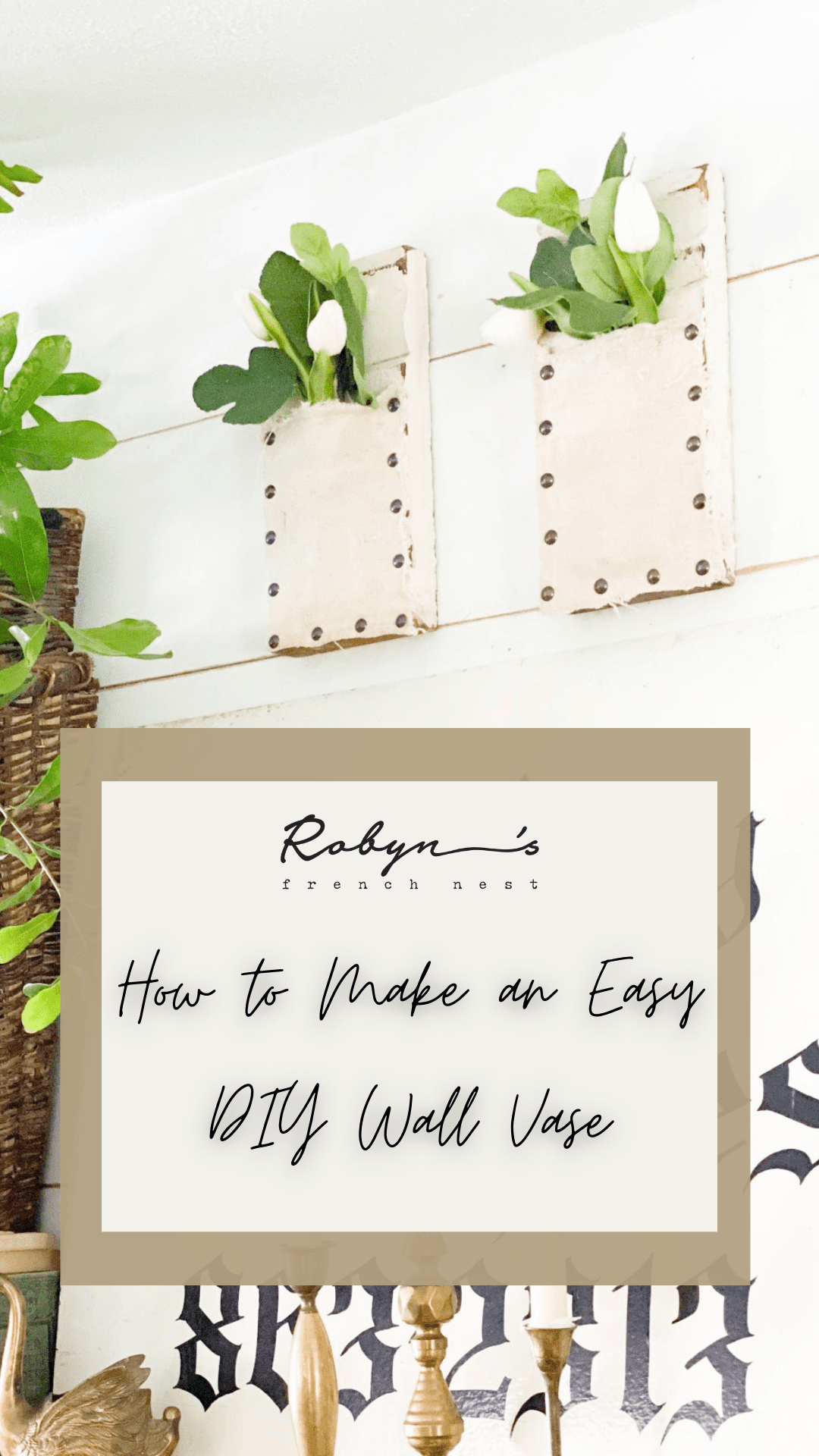 How to Make an Easy Architectural Salvage Wall Vase