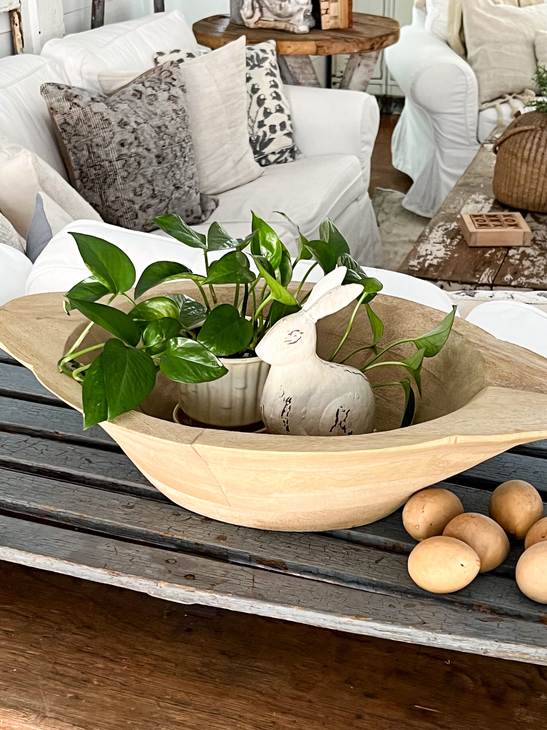 How to Decorate A Dough Bowl for Spring: Simple Decor Ideas - Robyn's  French Nest
