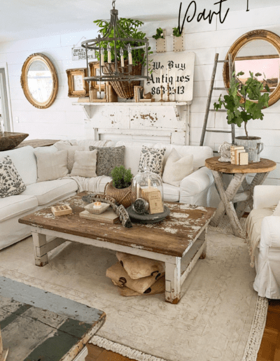 How to Decorate for Spring with Vintage Finds: Home Tour Part 1 - Robyn ...