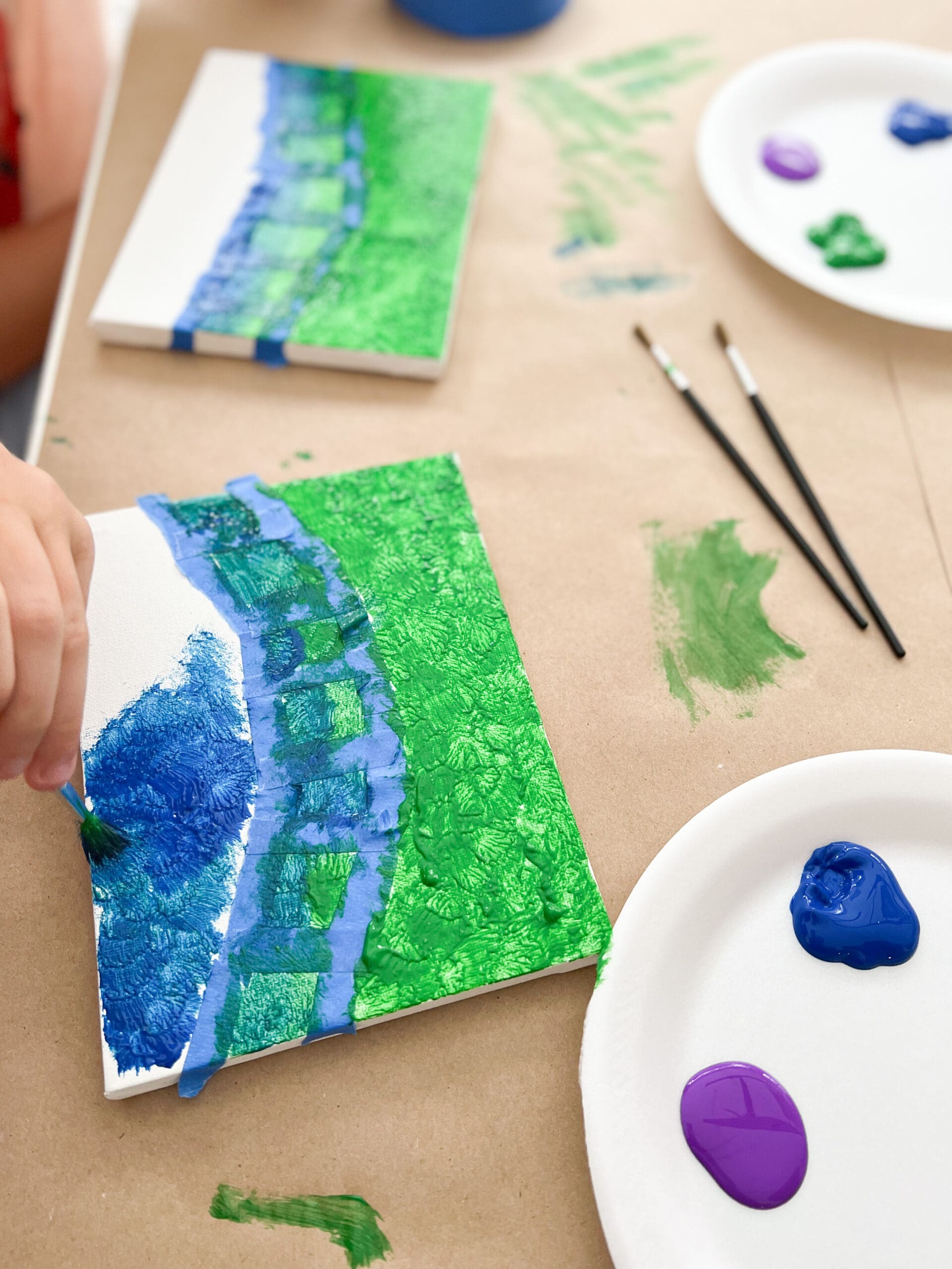 How to Make a Monet Inspired Painting with Kids - Robyn's French Nest