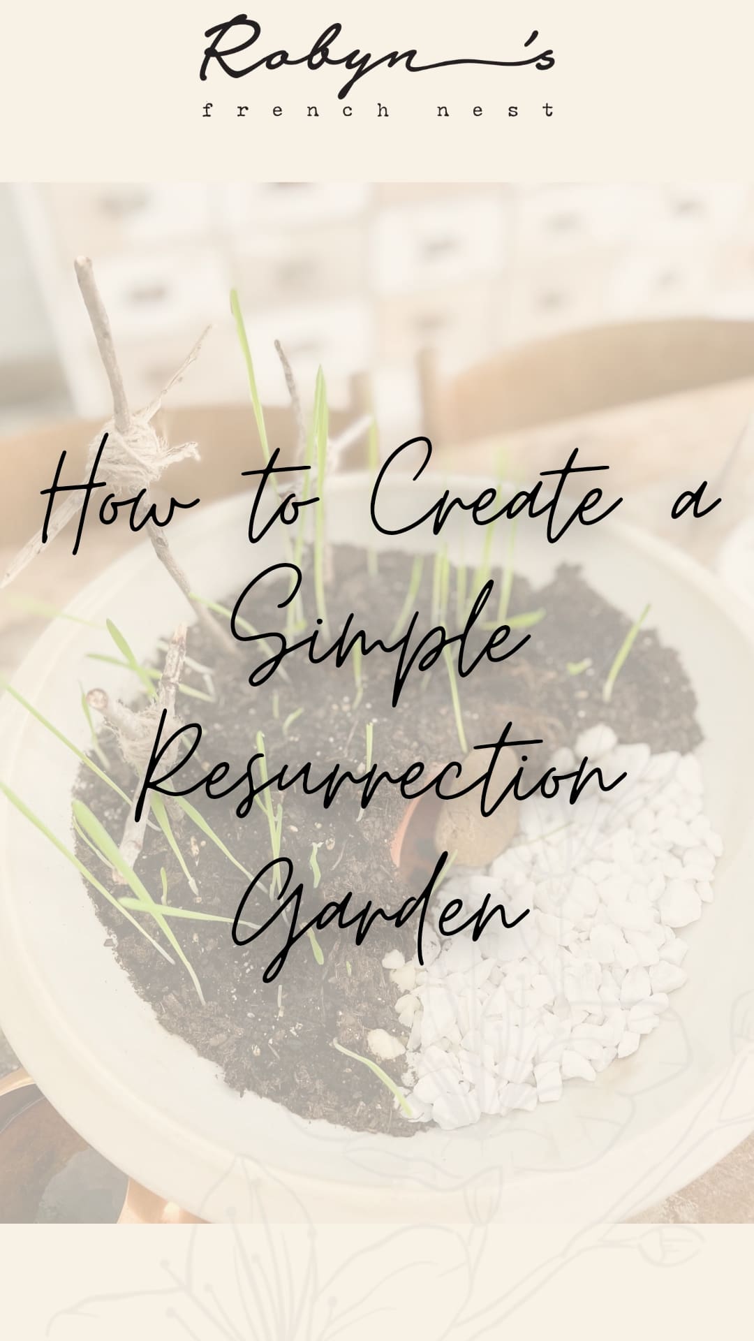 How to Make a Beautiful Resurrection Garden Centerpiece for Easter