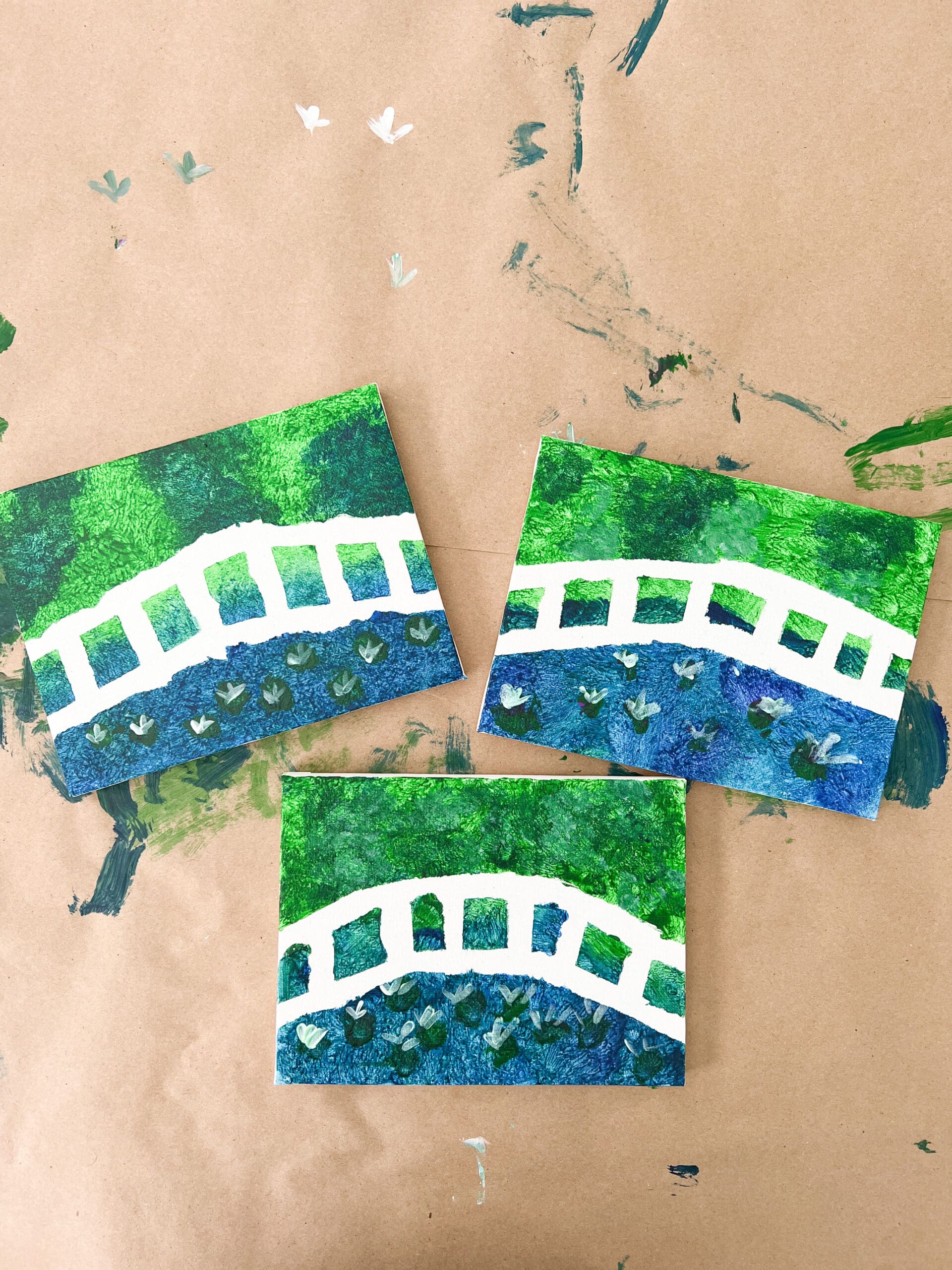 How to Make a Monet Inspired Painting with Kids - Robyn's French Nest