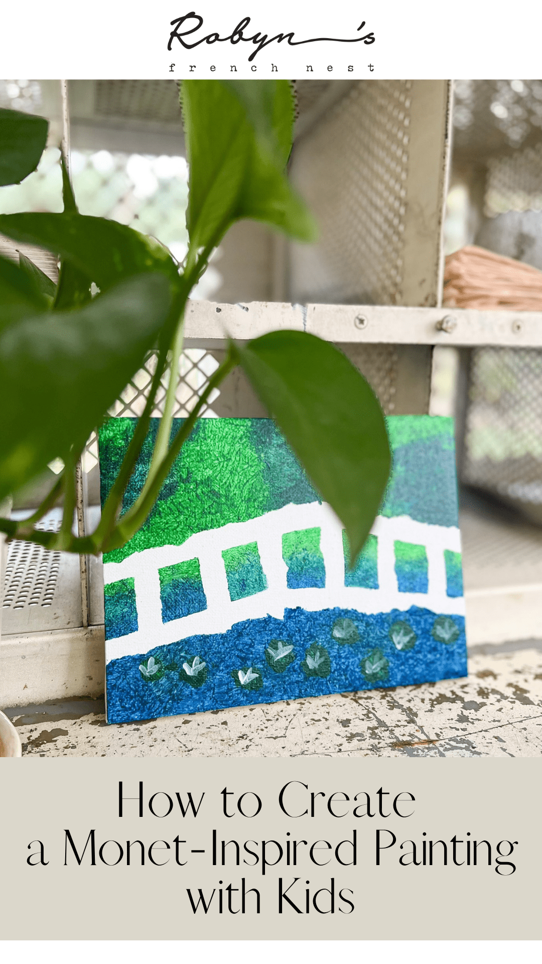 How to Make a Monet Inspired Painting with Kids
