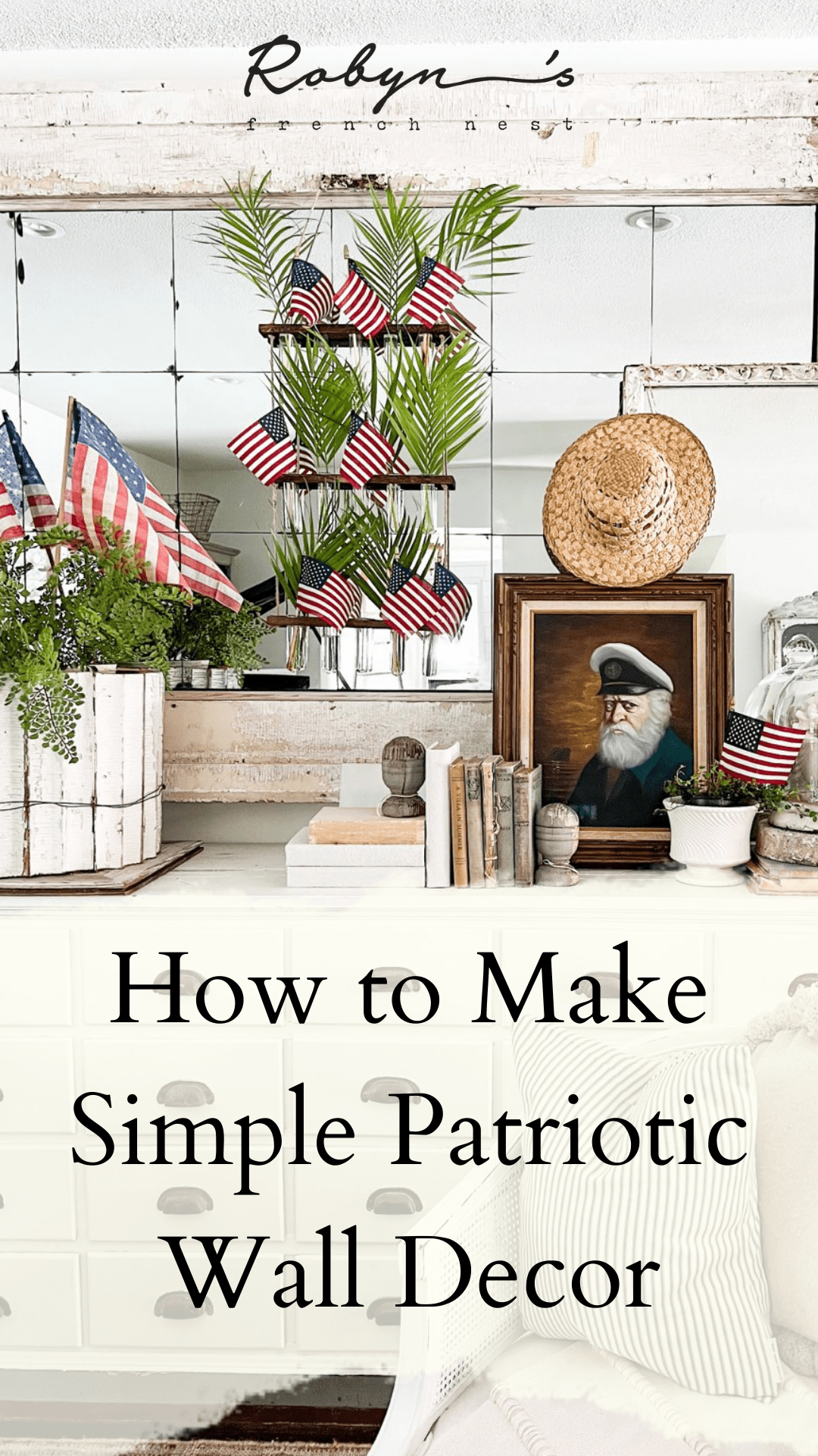 How to Make Simple Patriotic Wall Decor