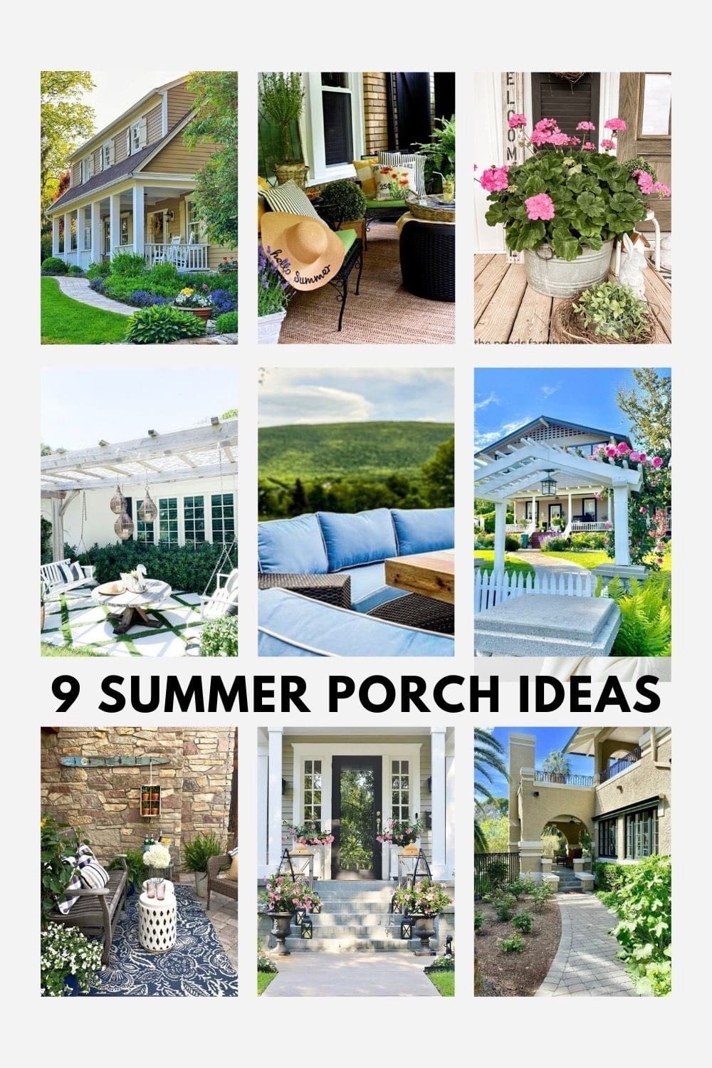 9 Beautiful Ideas for Your Summer Front Porch Decor