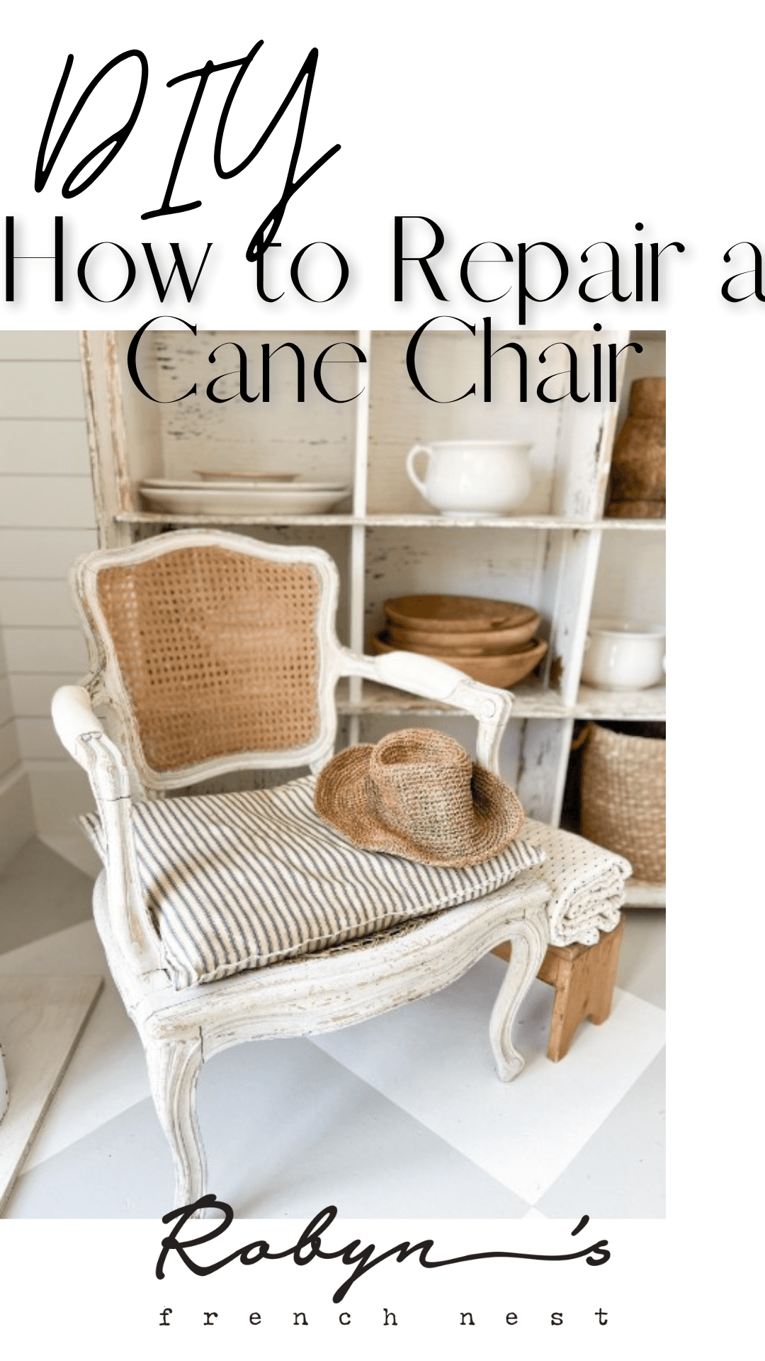 How to Easily Repair a Broken Cane Chair Seat