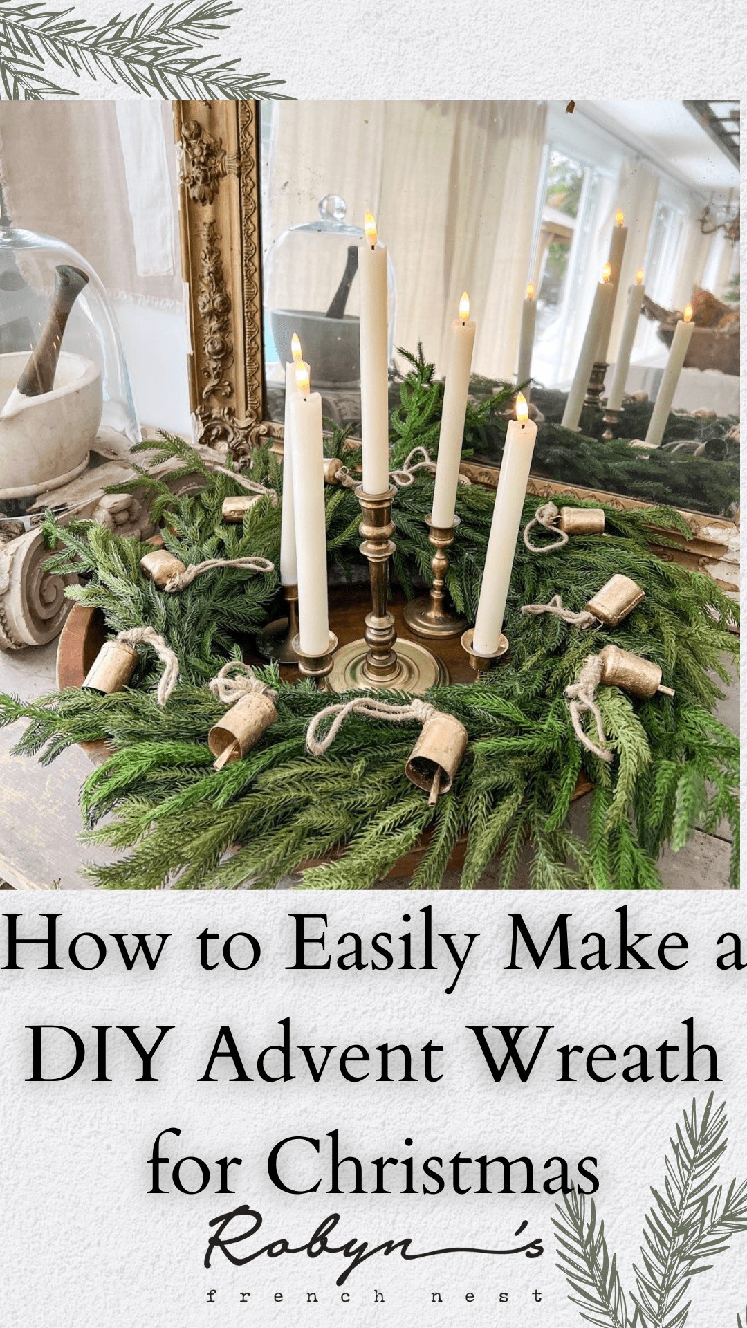 How to Easily Make a DIY Advent Wreath for Christmas