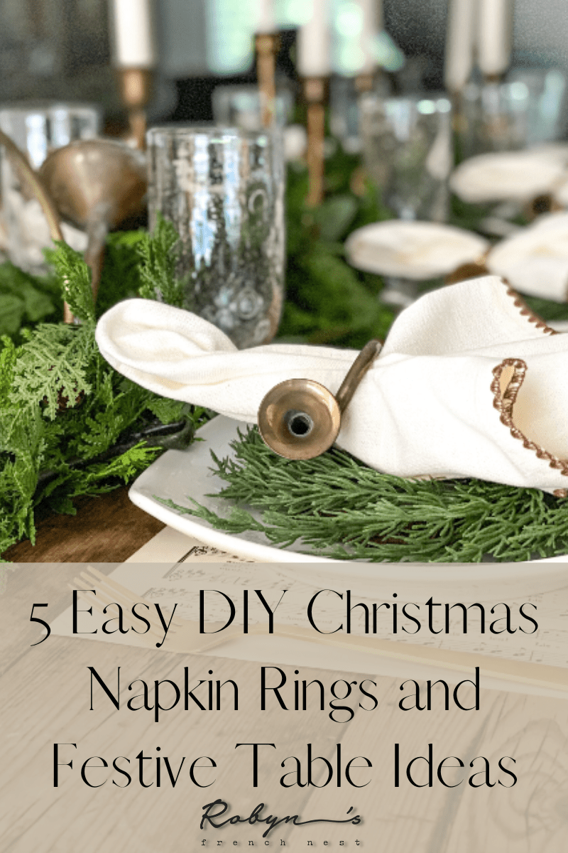 5 Easy DIY Christmas Napkin Rings and Festive Table Ideas