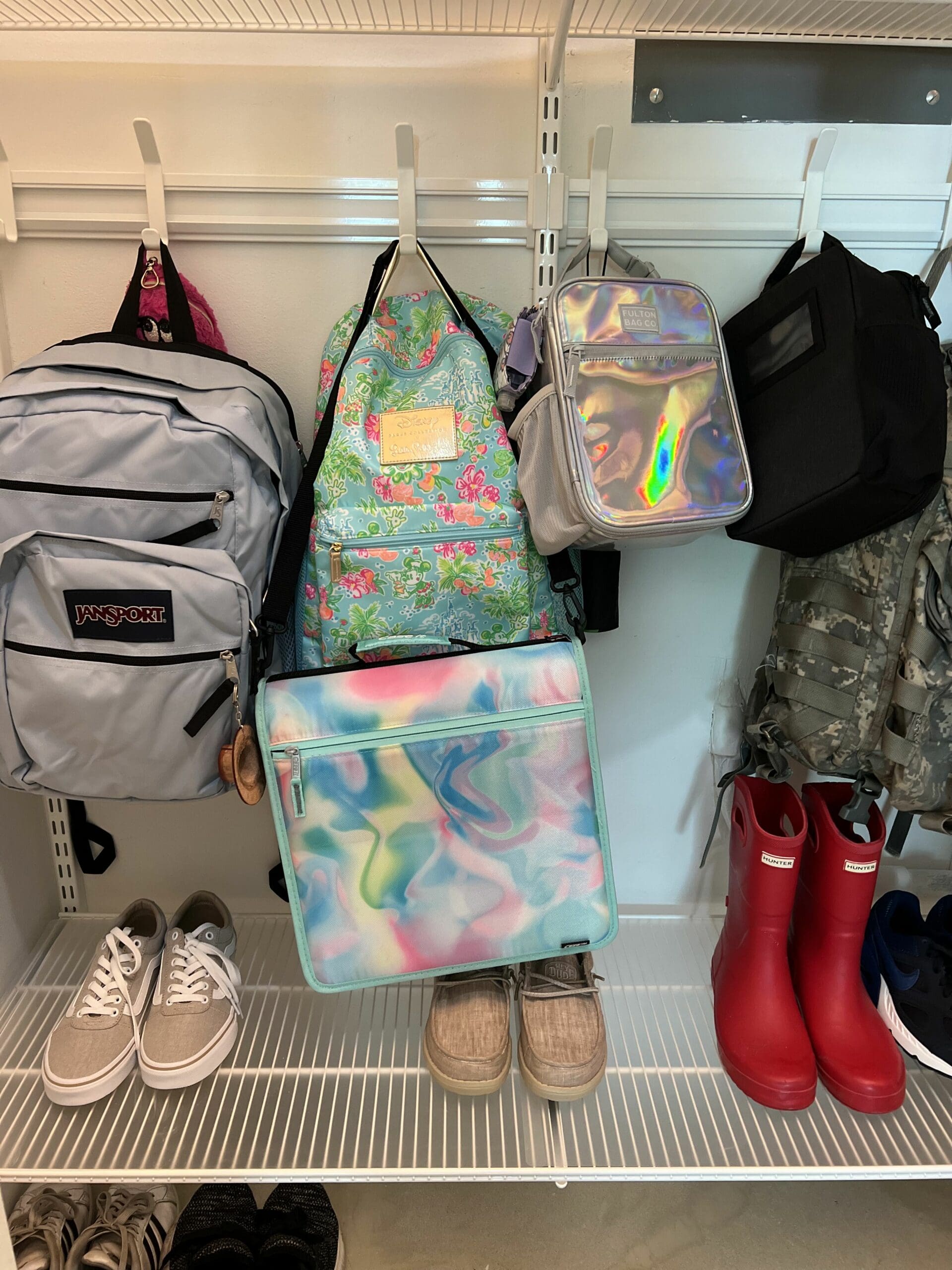 How to Create and Organize a Drop Zone for Kids Backpacks