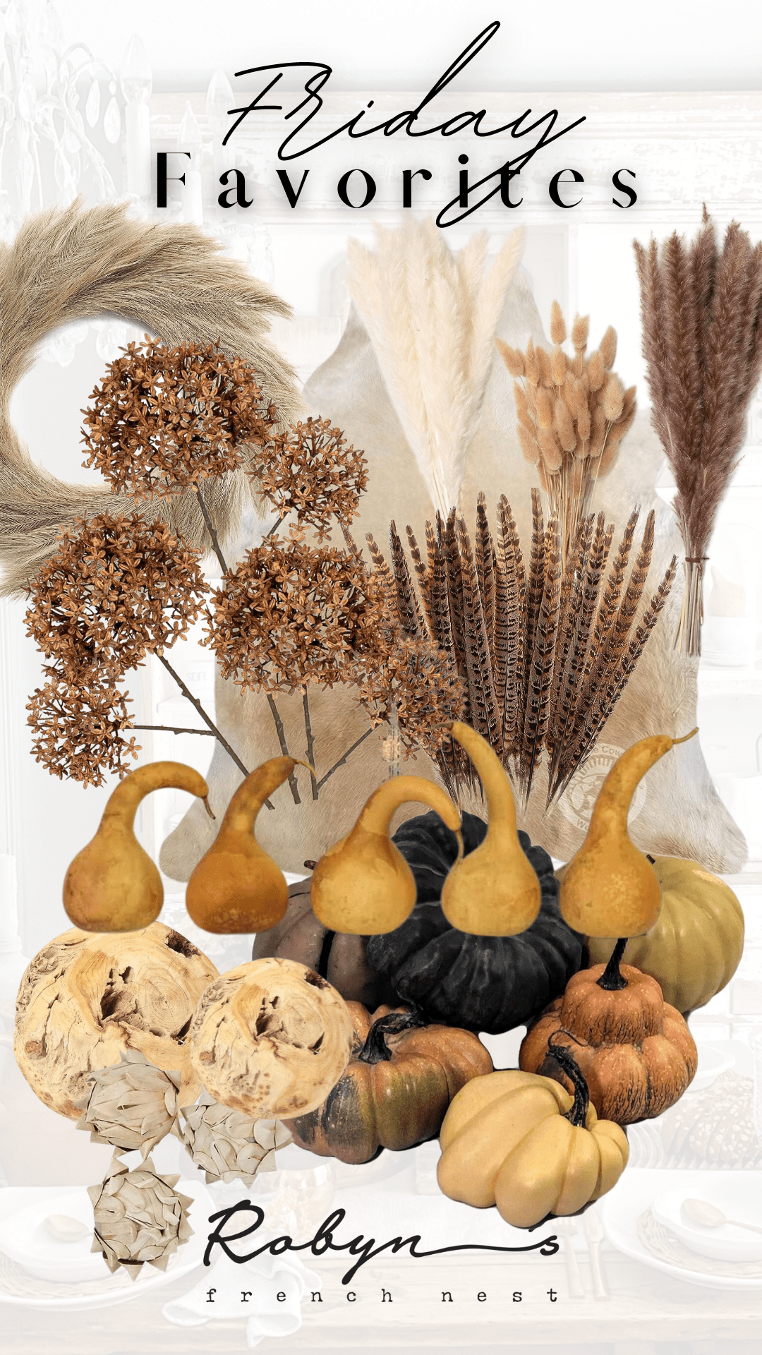 Friday Favorites-Natural Elements for Fall Decorating