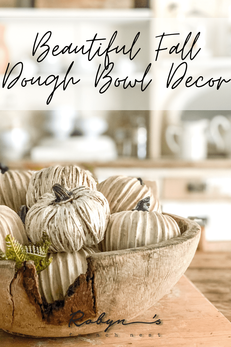 Beautiful Fall Dough Bowl Decor in 3 Minute Styles