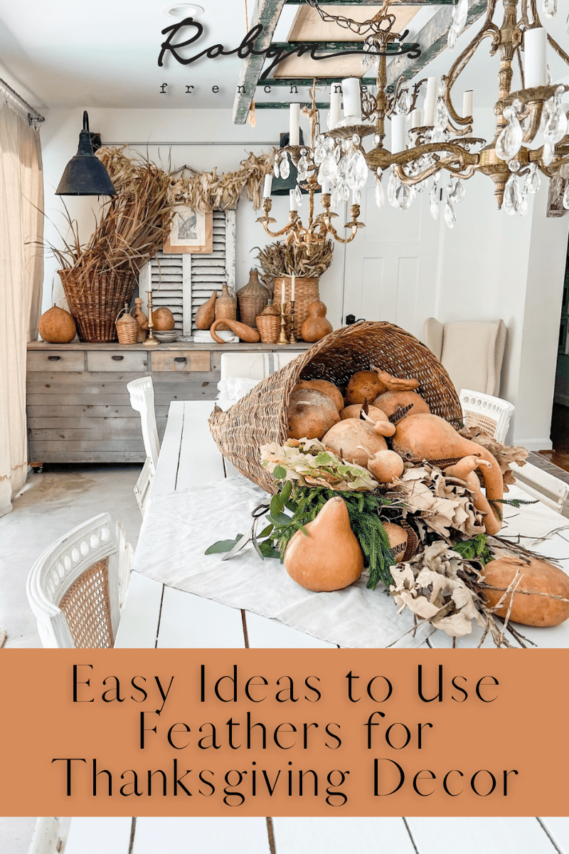 Easy Ideas to Use Feathers for Thanksgiving Decor