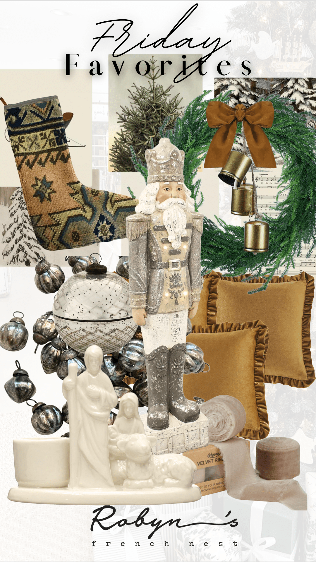 Friday Favorites-French Country Cottage Christmas Inspiration