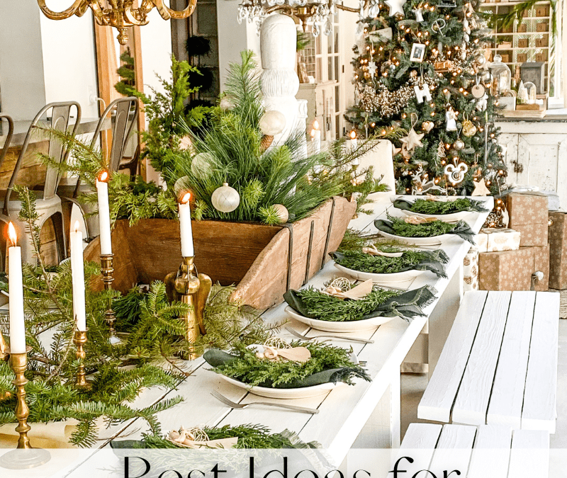 Best Ideas for Christmas Decorating with Winter Greenery