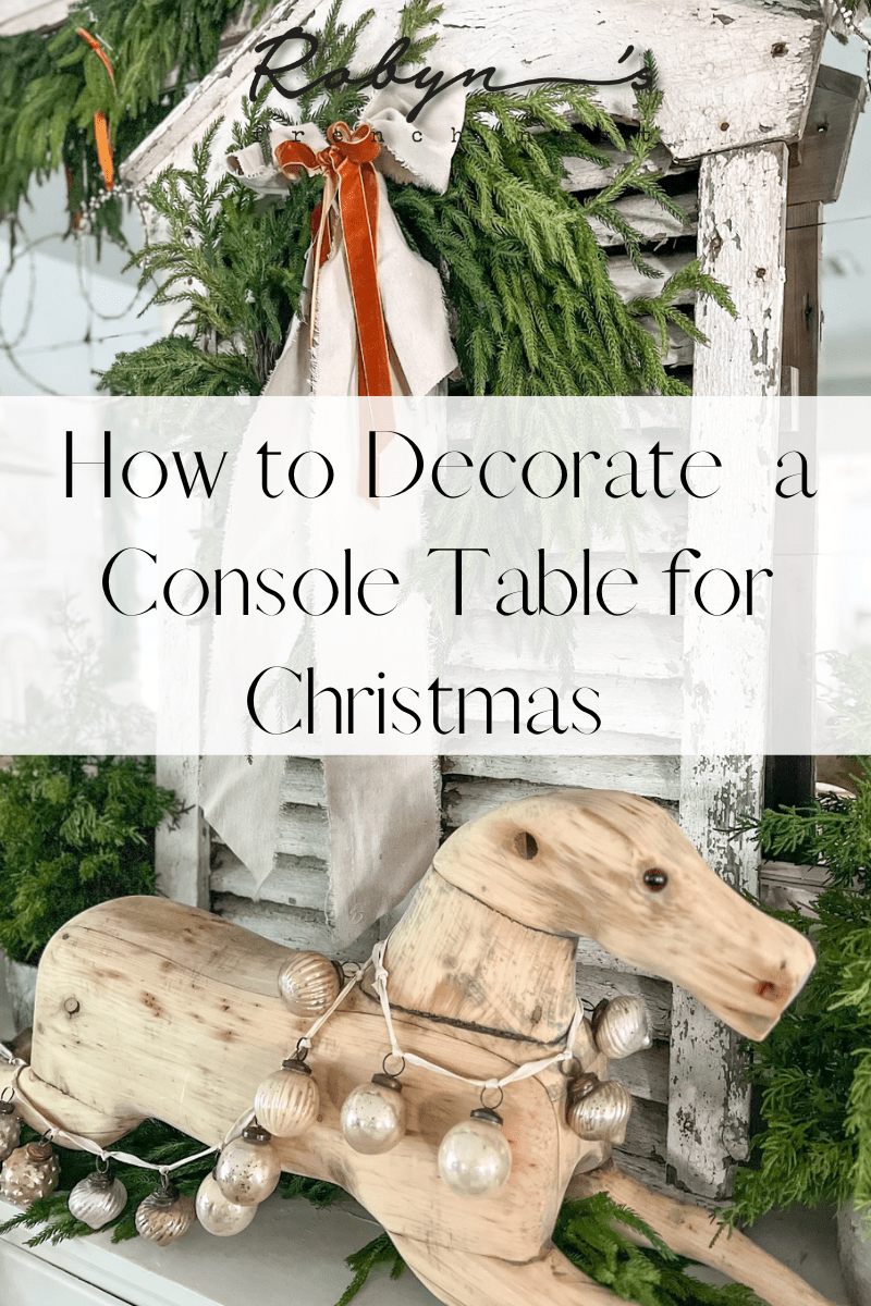 Easy Ideas to Decorate a Console Table for Christmas