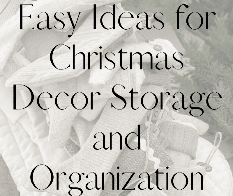 How to Make Storing Christmas Decorations Easy