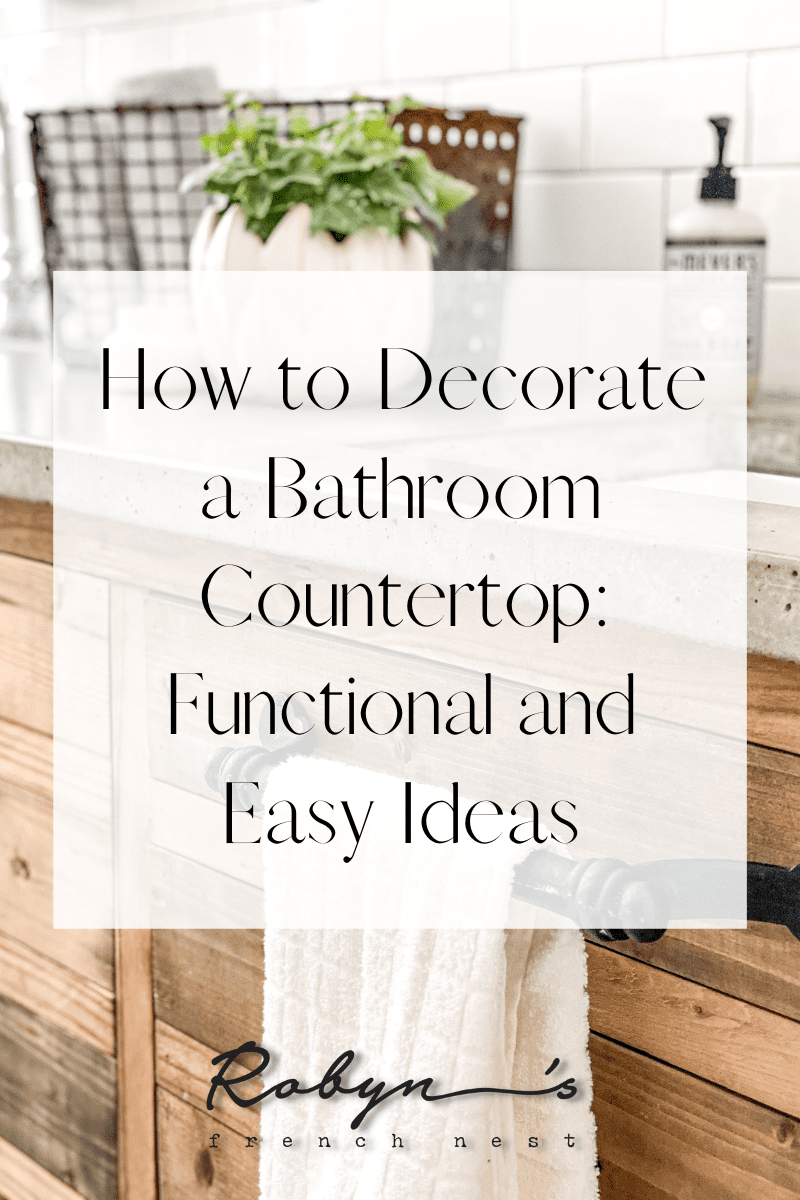How to Decorate a Bathroom Countertop: Functional Ideas